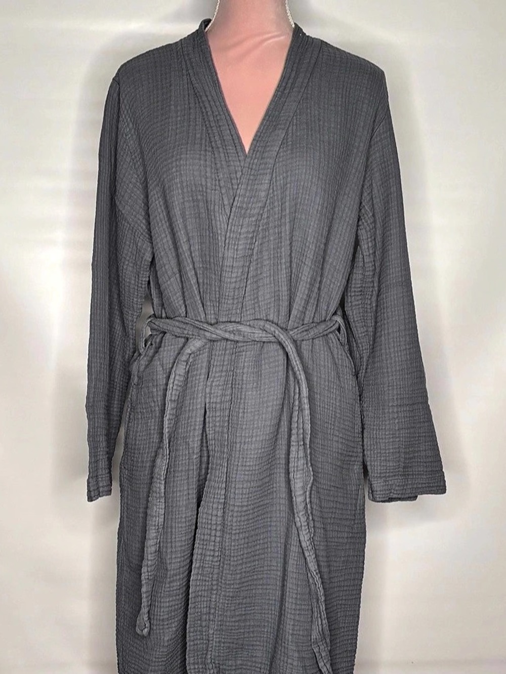 Parachute Cloud Cotton Gauze Robe in Gray Size Medium Like New